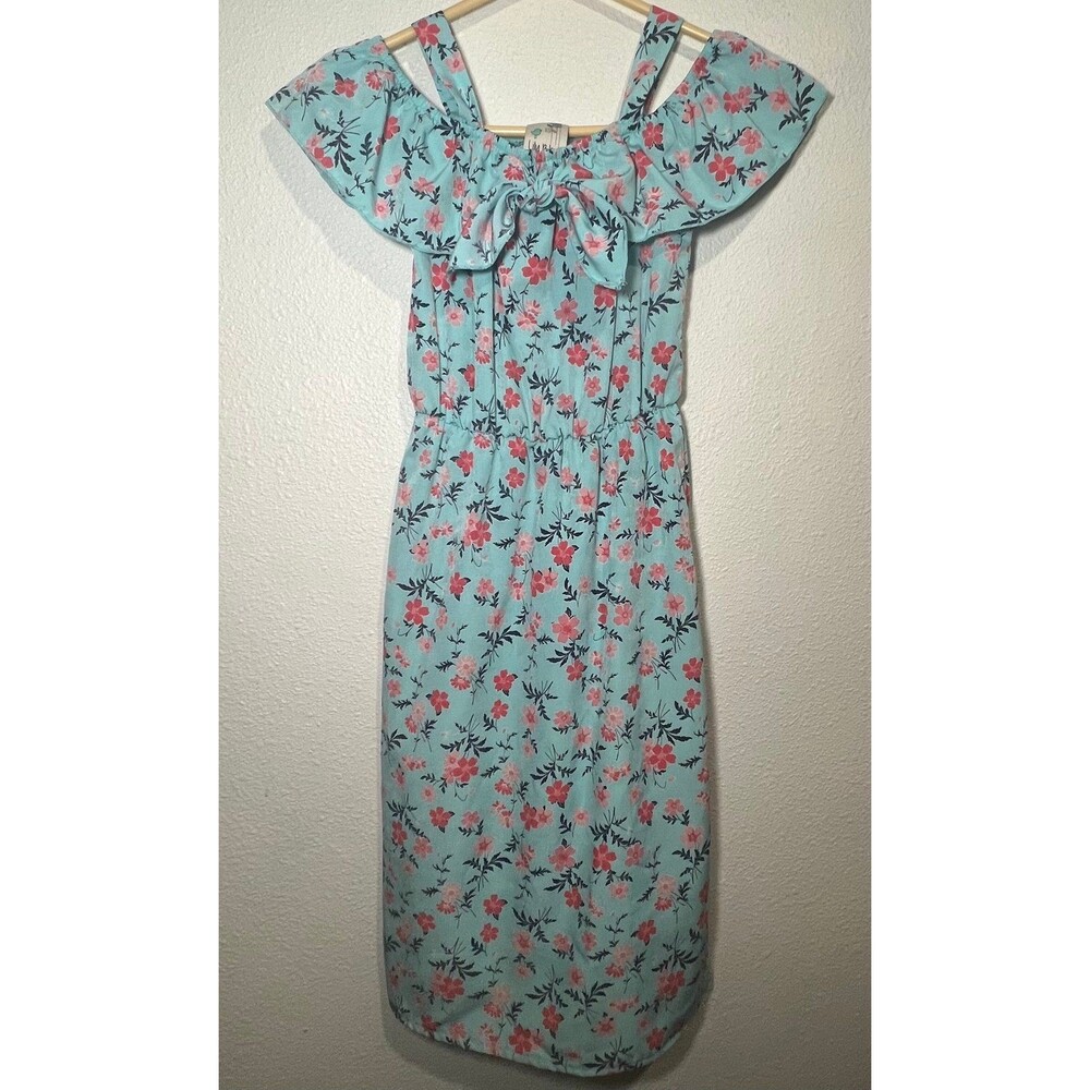 Lily Bleu girls size‎ 7 polyester floral dress